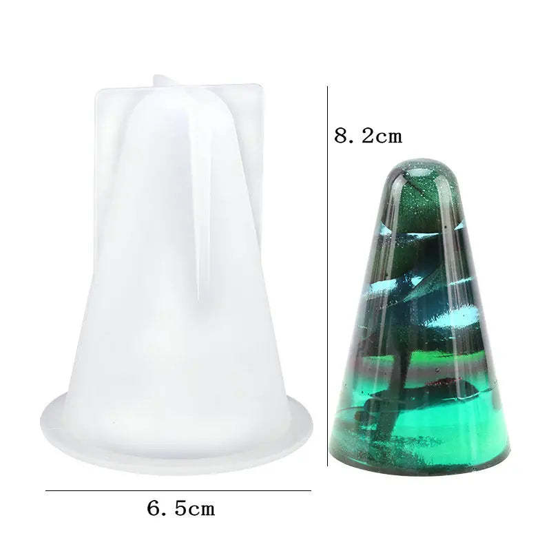 8Styles Ring Holder Cone Resin Molds Pyramid Silicone Mold for Resin Casting DIY Jewelry Ring Display Stand Candle Making Crafts