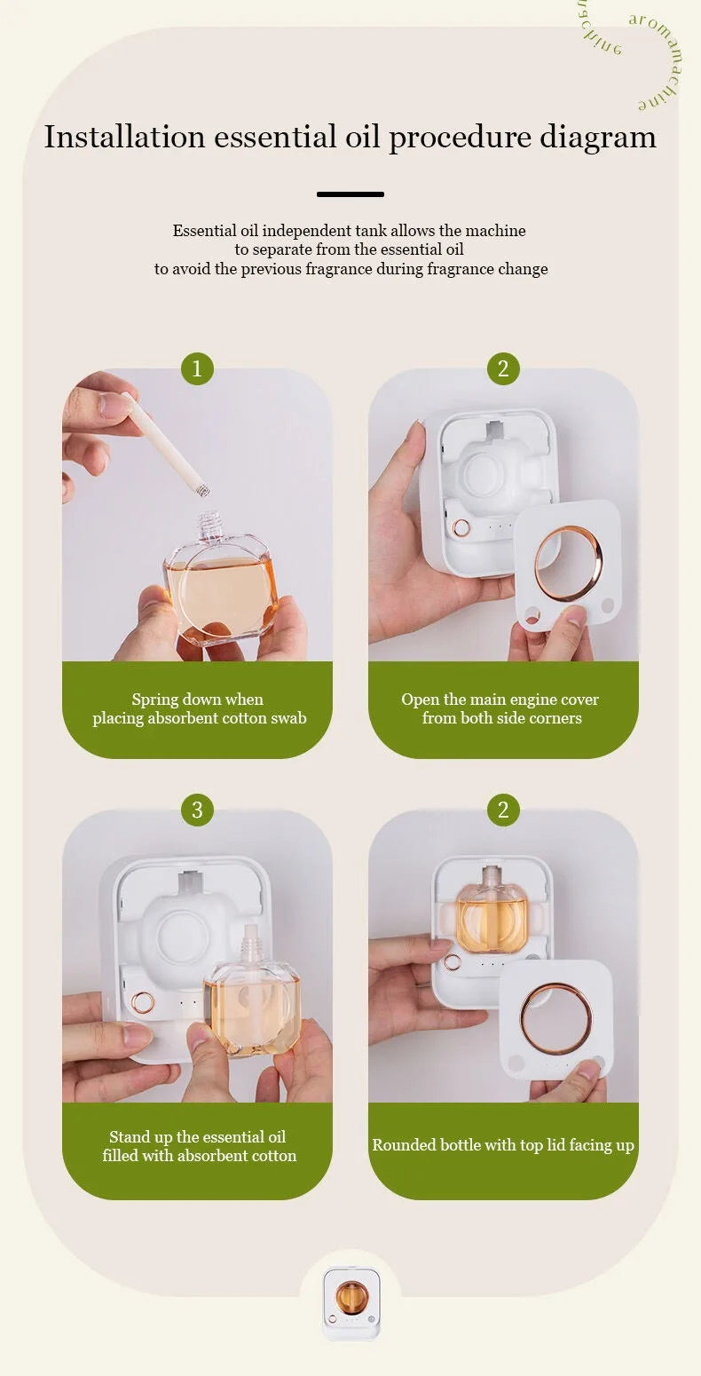 Usb Smart Sensor Aromatherapy Machine Air Freshener Automatic Sprayer Essential Oil Perfume Diffuser Toilet Room Deodorizer