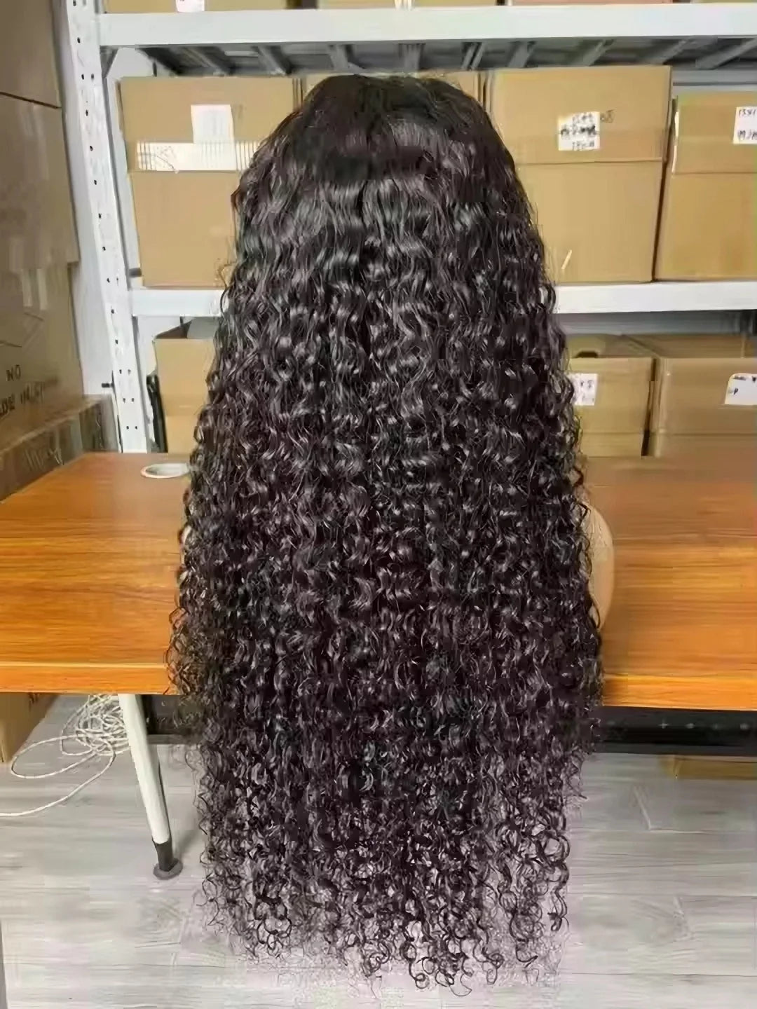4C Edges 13x4 Water Wave HD Lace Front Human Hair Wig Pre Plucked Glueless Wig Transparent Lace Frontal Wig With Curly Baby Hair
