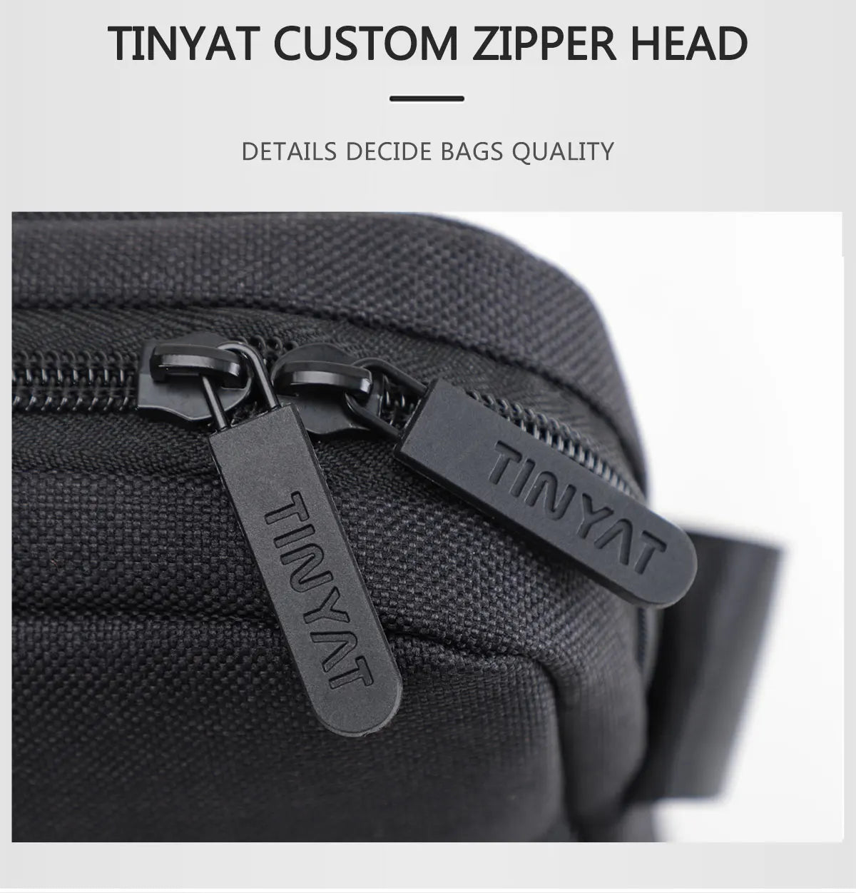 TINYAT Men's Bags Light Canvas Shoulder Bag For 7.9' Ipad Casual Crossbody Bags Waterproof Business Shoulder bag for men 0.13kg