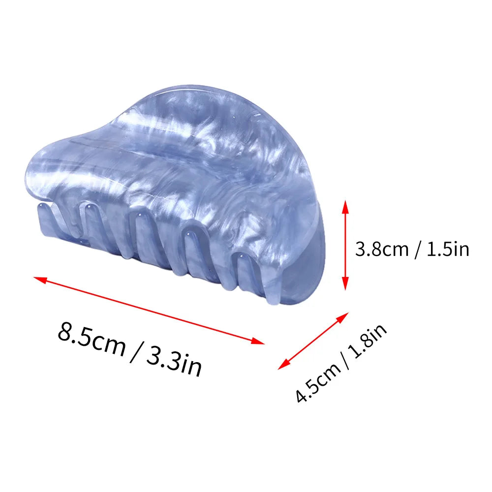 1PC Boutique Hair Clip Marble stripes  Acrylic Hairpins  Women Hair Crab Hair Claws Women Make UP Washing Tool Hair Accessories Viralgem Store