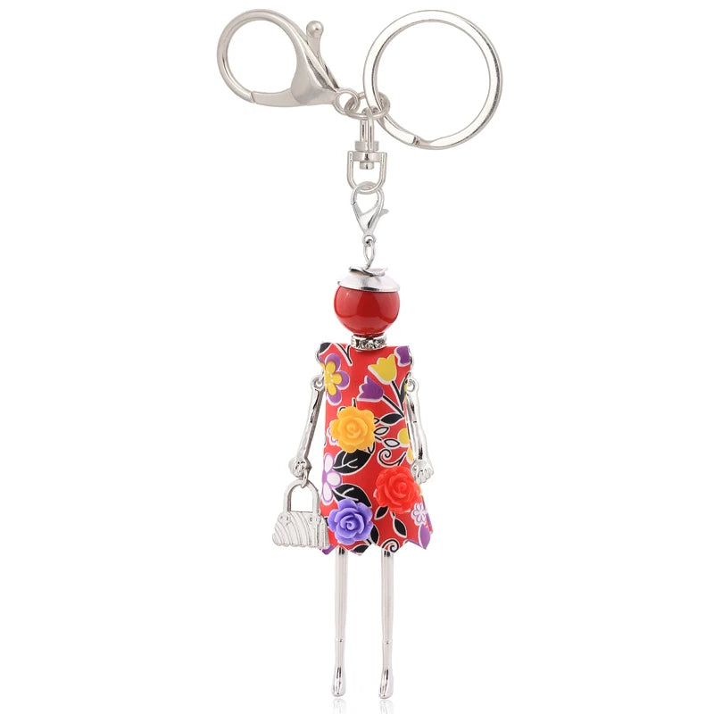 statement keychain charms lovely gifts key chain flower jewelry 2025 charms fashion women accessory