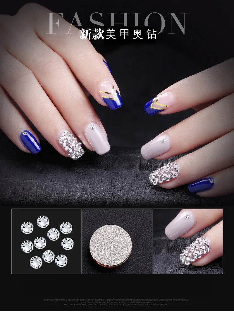 Super Shiny 3D Glass 16 Cut Facets 2088 Flatback Swarovsky DIY Nails Rhinestones Art Decoration Manicure Top Crystal Stones Gems