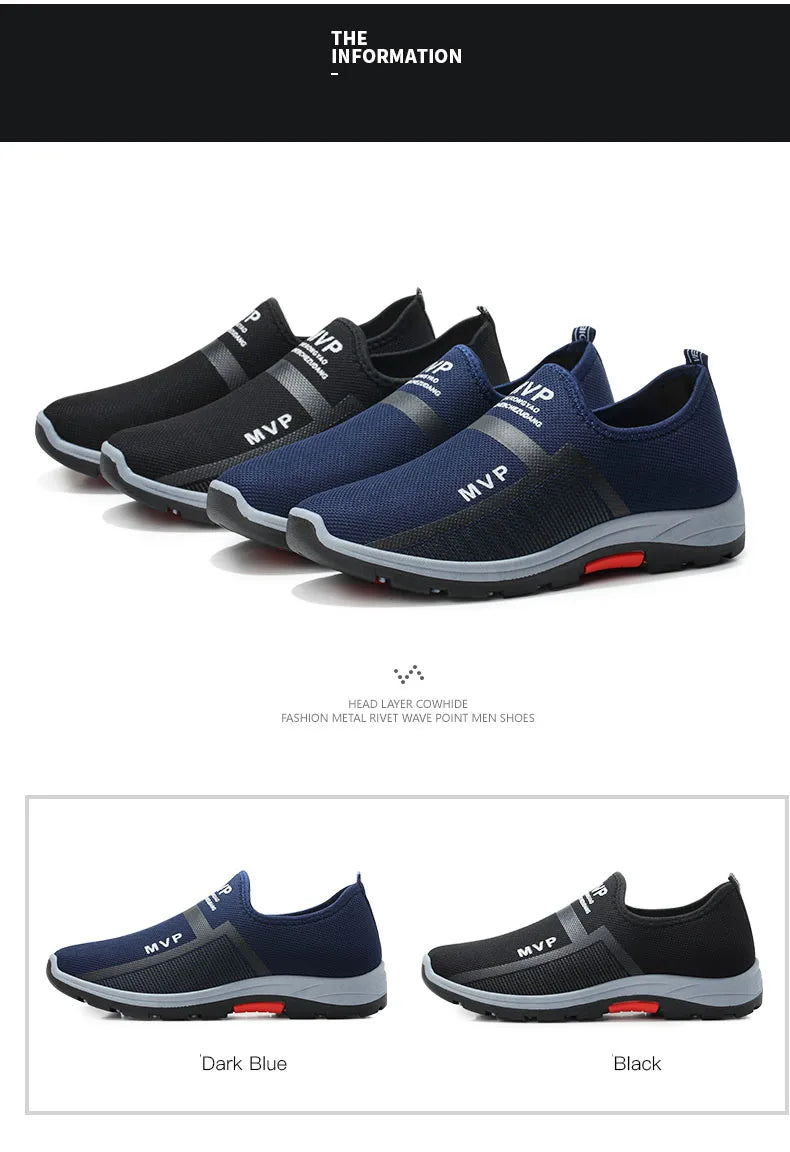 Summer Mesh Men Shoes Lightweight Sneakers Men Fashion Casual Walking Shoes Breathable Slip on Mens Loafers Zapatillas Hombre Viralgem Store