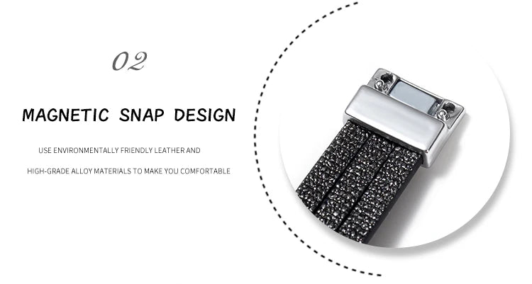 WYBU Wrap Leather Bracelets for Women Fashion Metal Leather Bracelet Charm Couple Wholesale Jewelry Dropshiping