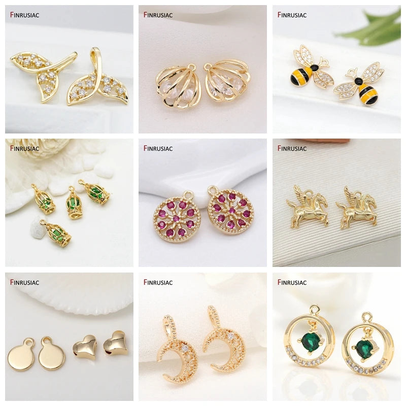 18K Gold Plated Brass Round Strong Magnetic Clasps Connector Buckle Hook Clasps For DIY Bracelets Necklaces Making Accessories Viralgem Store