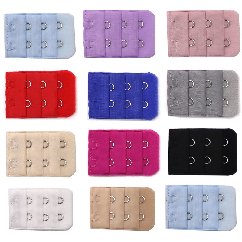 4/5/8pcs Bra Extenders Buckle Extension 3 Row 2 Hooks Bra Strap Extender Sewing Tool Intimates Lengthened Bra Hook Extenders Viralgem Store