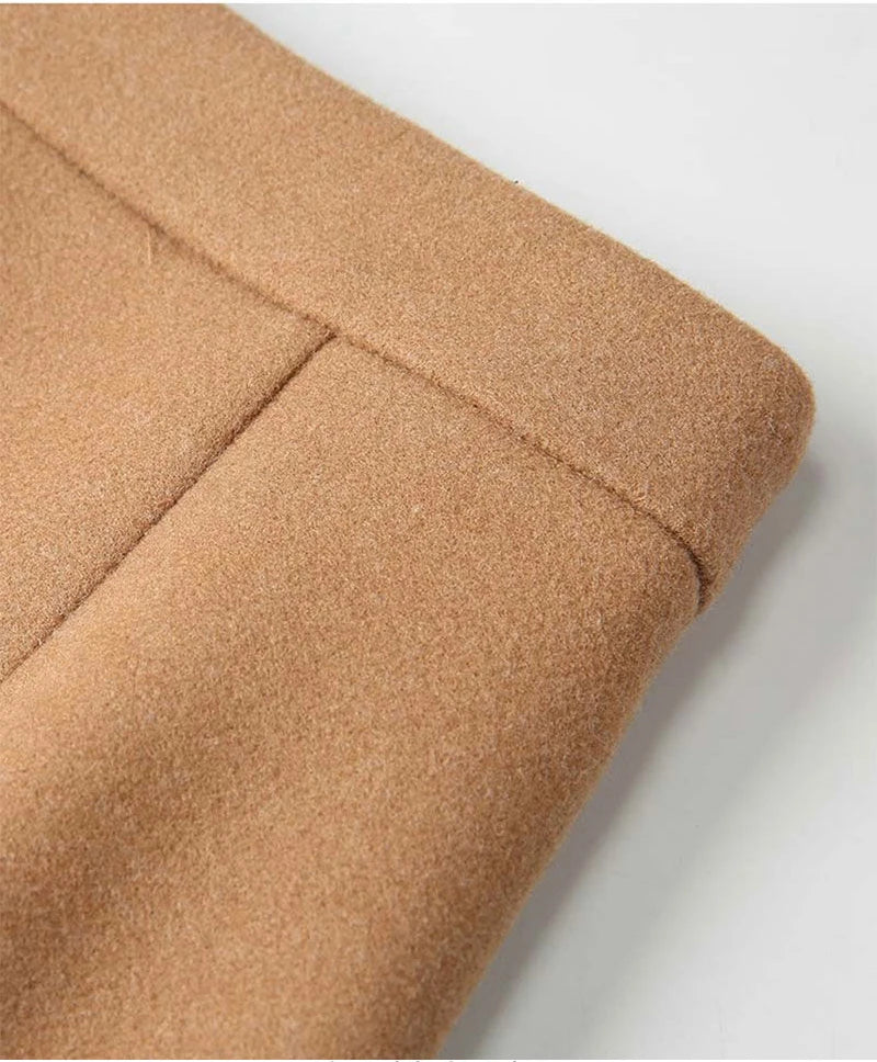 Woolen Skirt Women Winter Autumn Mini Skirts A Line Wrap Hip Korean Fashion A Line Harajuku Faldas Black Skirt