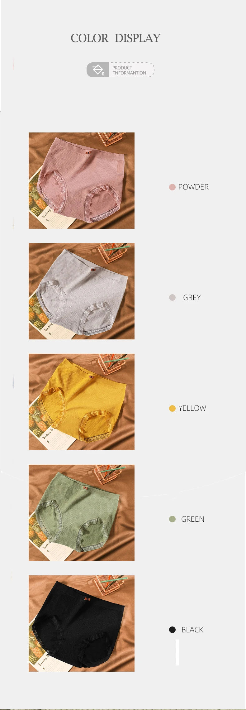 Women's underwear Plus-size XXXXL High elastic Antibacterial Obesity is special briefs lingerie breathable ladies underpants Viralgem Store