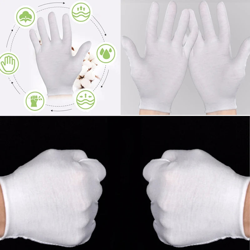 White Gloves Inspection Cotton Work Gloves Jewelry Lightweight Hight Quality Guantes Viralgem Store