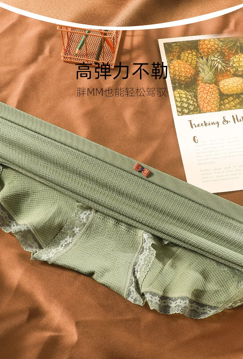 Women's underwear Plus-size XXXXL High elastic Antibacterial Obesity is special briefs lingerie breathable ladies underpants Viralgem Store