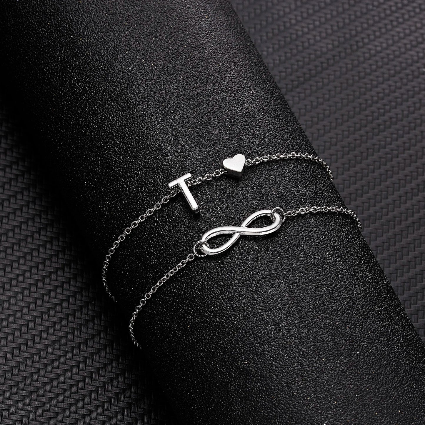 Women's Anklet Bohemian Layered 26 Letter Heart Anklet 2023 Summer Beach Anklets On Foot Ankle Bracelets Foot Leg Chain Jewelry