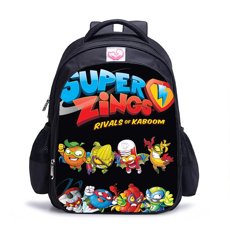 16 Inch Super Zings Children School Bags Orthopedic Backpack Kids School Boys Girls Mochila Infantil Catoon Bags Gift