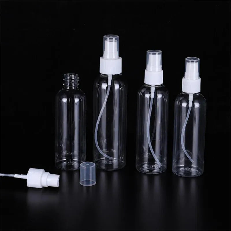 1Pc Refillable Bottles Travel Transparent Plastic Perfume Atomizer Empty Small Spray Bottle 30/50/100ml Toxic Free Safe Dropship