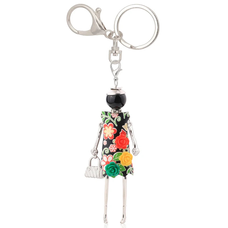 statement keychain charms lovely gifts key chain flower jewelry 2025 charms fashion women accessory
