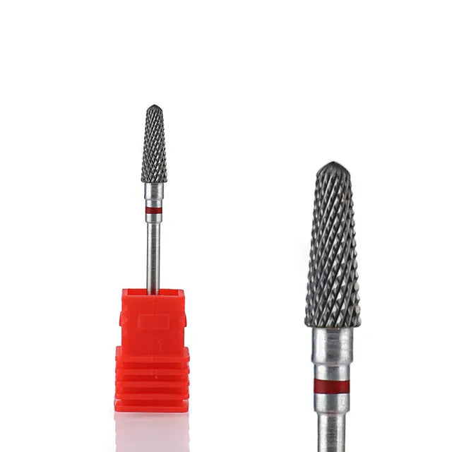 1pcs Tungsten Carbide Nail Drill Bit Electric Manicure Drill Machine Replacement Gringing Heads for Acrylic Gel Polishing Remove