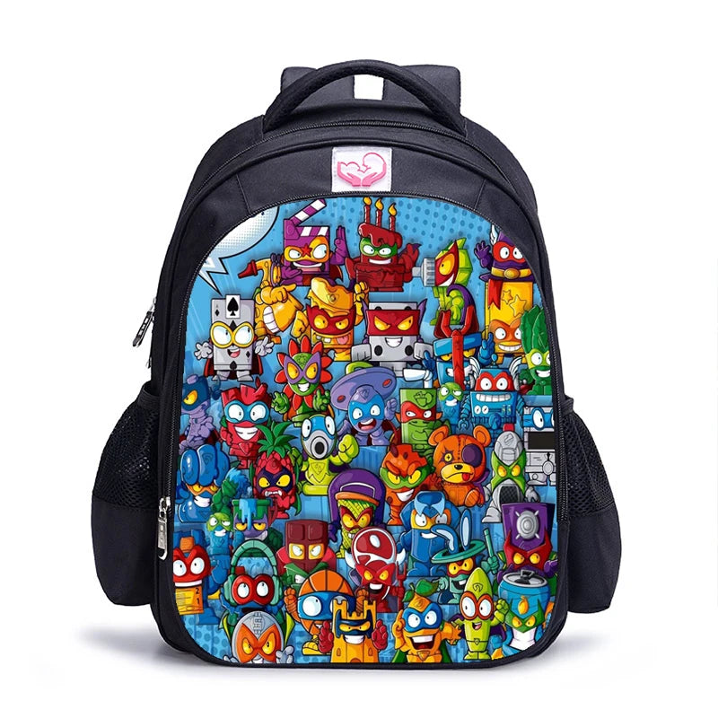 16 Inch Super Zings Children School Bags Orthopedic Backpack Kids School Boys Girls Mochila Infantil Catoon Bags Gift