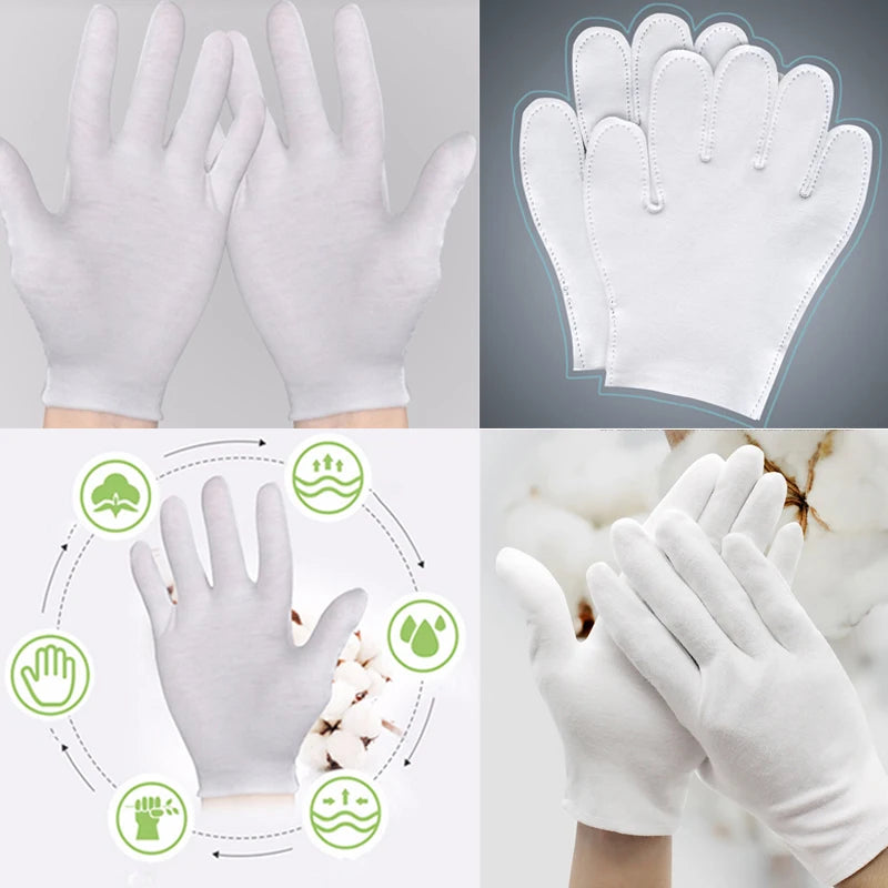 White Gloves Inspection Cotton Work Gloves Jewelry Lightweight Hight Quality Guantes Viralgem Store
