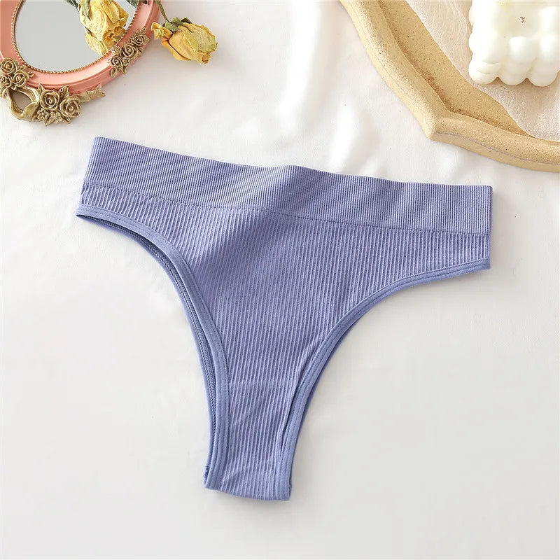 2021 New High Waisted Seamless Panties Women Underwear Sexy Female Underpants Comfortable Thongs Women Cotton Briefs S-XL Viralgem Store