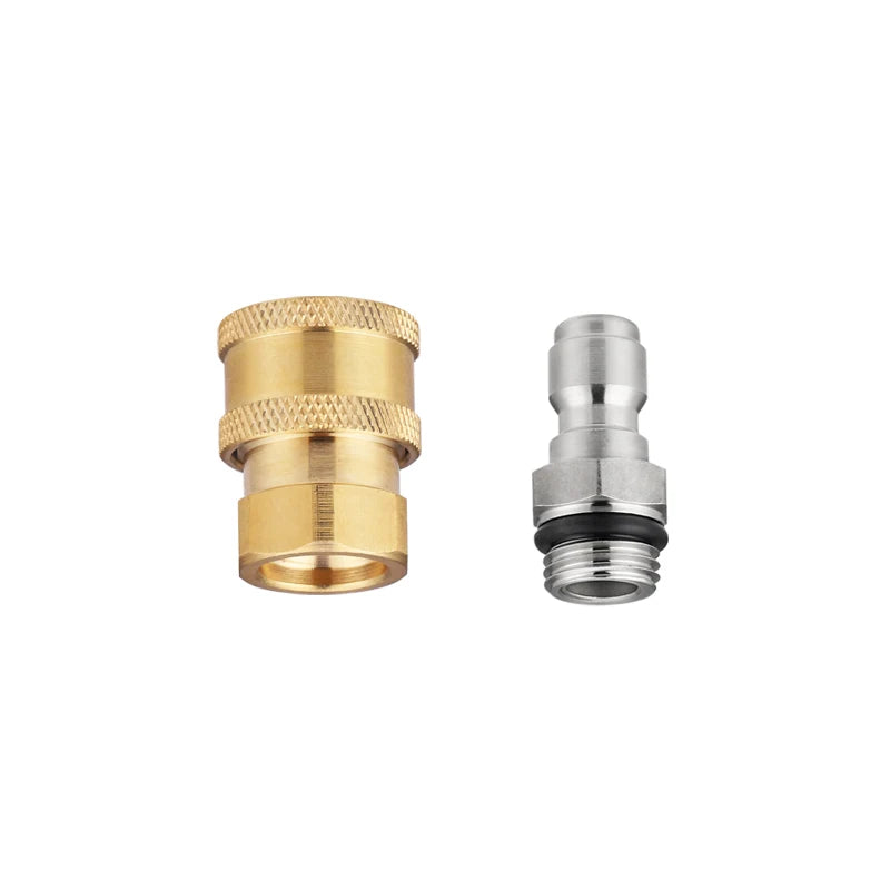 Adapter For High Pressure Washer Water Gun 1/4 Inch Quick Connector M14x1.5mm Connector For Snow Foam Lance Spray Nozzle