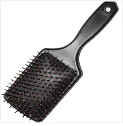 2 Pcs Pocket Travel Hair Comb Brush Men Beard Mustache Scalp Massage Brush Black