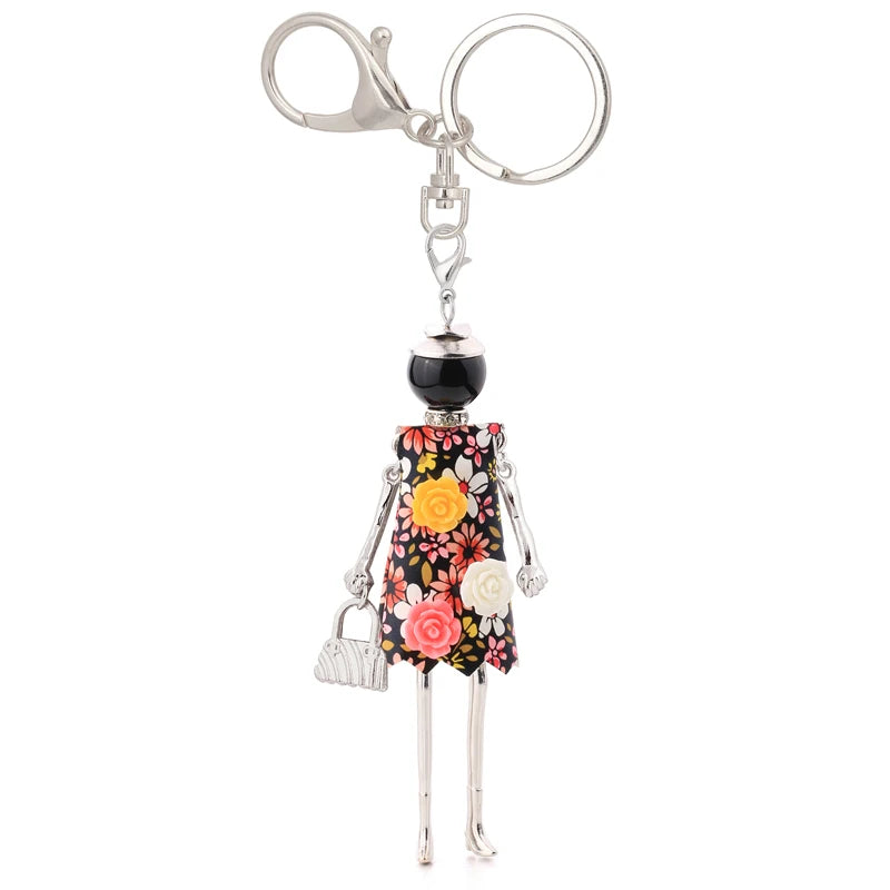 statement keychain charms lovely gifts key chain flower jewelry 2025 charms fashion women accessory