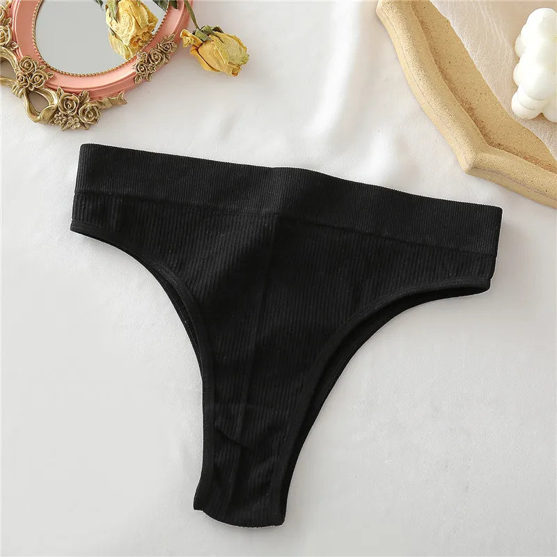 2021 New High Waisted Seamless Panties Women Underwear Sexy Female Underpants Comfortable Thongs Women Cotton Briefs S-XL Viralgem Store