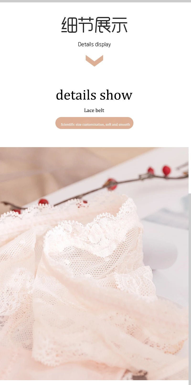 3pcs/lot Summer loose lace ladies panties, soft mesh underwear, sexy temptation briefs, seamless mid-waist cotton crotch panties Viralgem Store