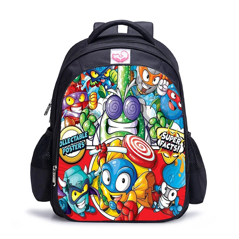 16 Inch Super Zings Children School Bags Orthopedic Backpack Kids School Boys Girls Mochila Infantil Catoon Bags Gift