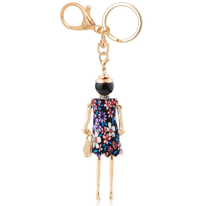 statement keychain charms lovely gifts key chain flower jewelry 2025 charms fashion women accessory