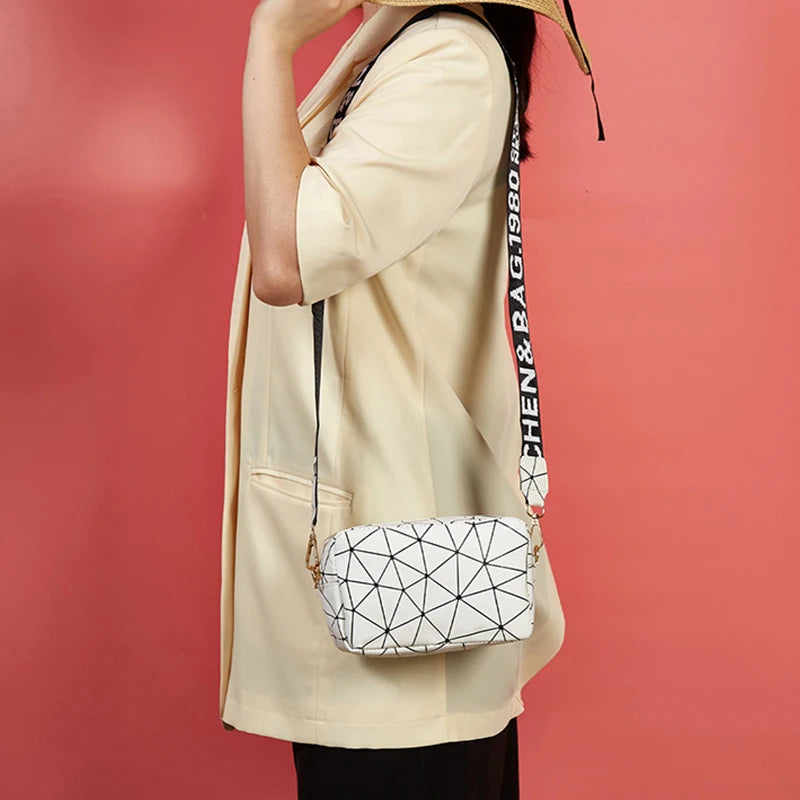 Yogodlns Fashion Laser Shoulder Messenger Bag Female Small Square Bag PU Leather Crossbody Bag Trendy New Satchel Bag Bolsa Viralgem Store