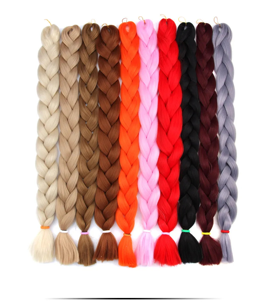 Super Long 165G 200cm Hair Synthetic Jumbo Braiding Hair Extension Heat Resistant Fiber African Ombre Jumbo Braid Hair Women Viralgem Store