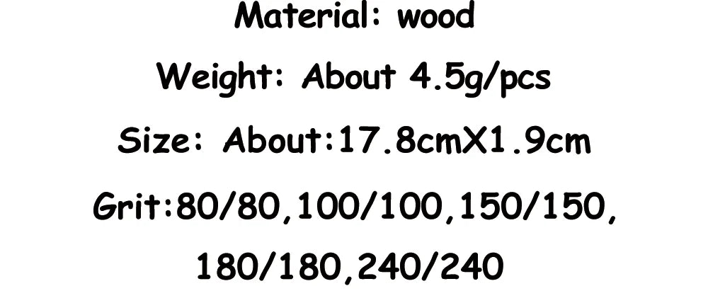 10Pcs/Lot Nail File 100 180 Grit Professional Wooden Two Sided Sanding Files Washable Nails Accessories Manicure Salon Tools