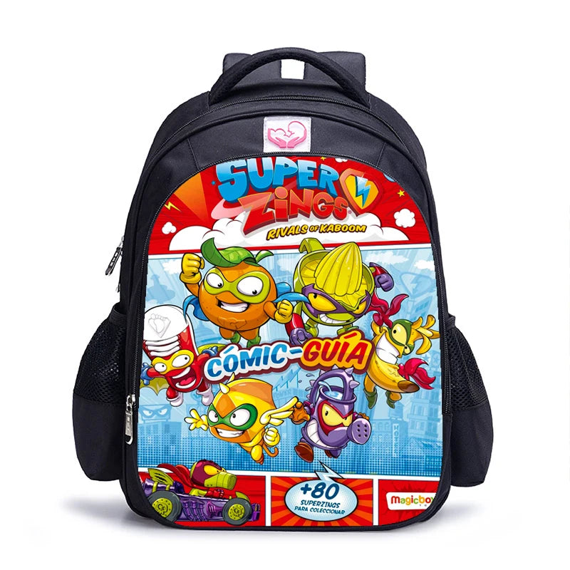 16 Inch Super Zings Children School Bags Orthopedic Backpack Kids School Boys Girls Mochila Infantil Catoon Bags Gift