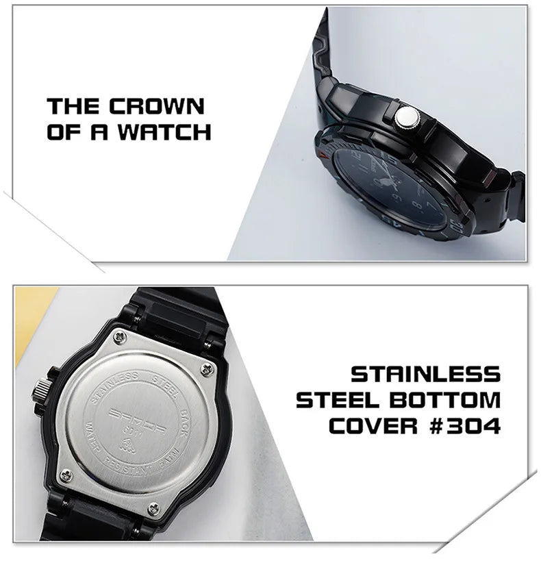 UTHAI CE31 Children’s Sport Watch Clocks 50m Waterproof wristwatches for kids Girls Boys Teens Students PU Soft