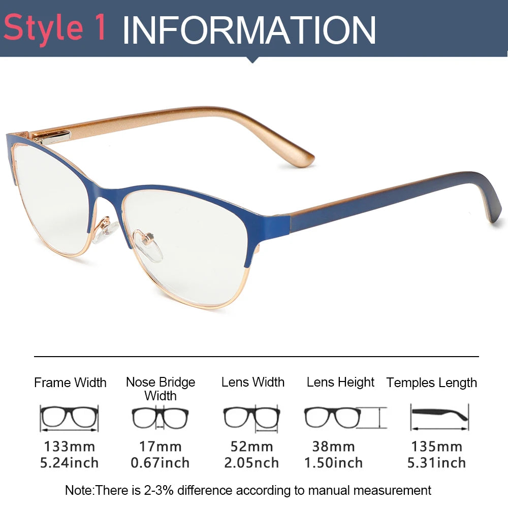 1PC Retro Half Frame Reading Glasses Unisex High-definition Hyperopia Eyewear Magnification Presbyopic Eyeglasses +1.0~+3.5