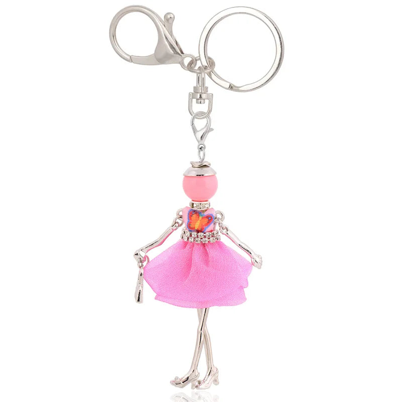 statement keychain charms lovely gifts key chain flower jewelry 2025 charms fashion women accessory
