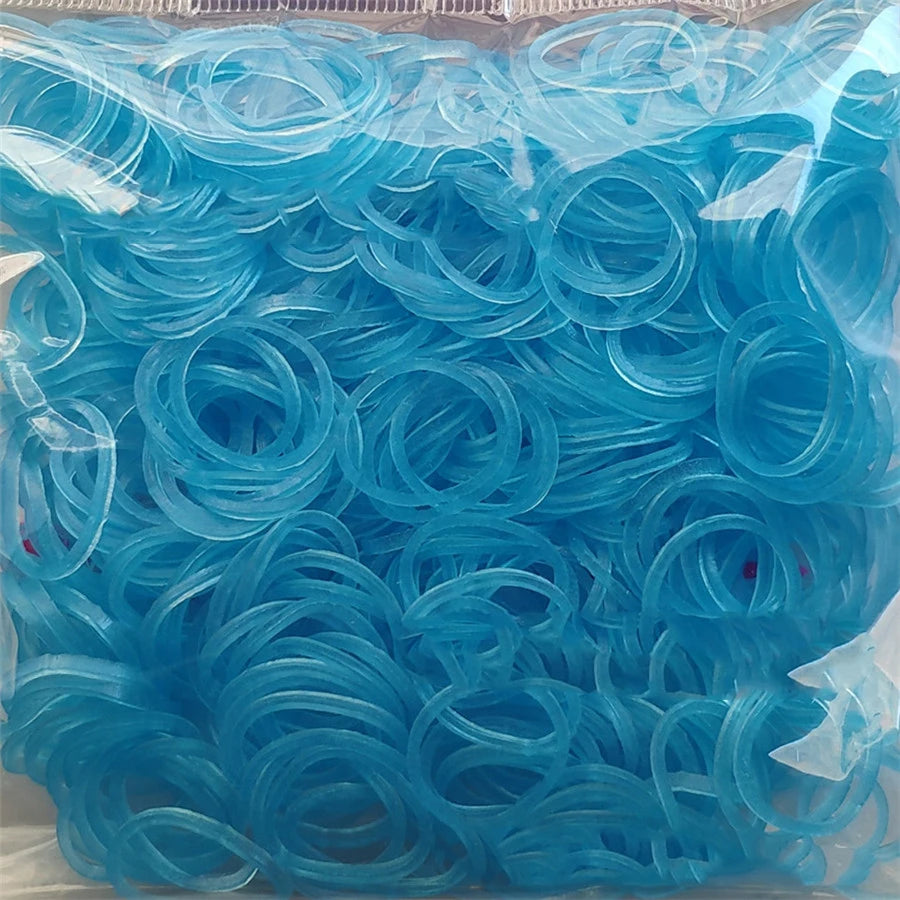 600 Rubber Loom Bands Girl Gift For Children Elastic Band For Weaving Lacing Bracelet Toy Gum Bracelets DIY Material Accessories
