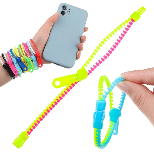 ADHD Stress Relief Anxiety Fidget Sensory Zipper Zip Stim Bracelet