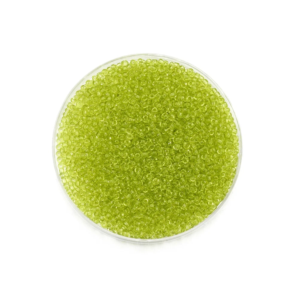 1000/1800Pcs 2mm Transparent Color Czech Glass Seed Beads Round Loose Beads for DIY Bracelet Earrings Jewelry Making Accessories