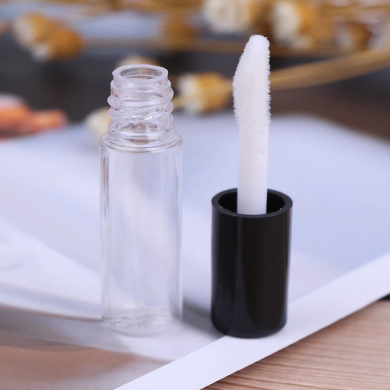 1/10PCS Empty Transparent PE Lip Gloss Tubes Plastic Lip Balm Tube Lipstick Mini Sample Cosmetic Container