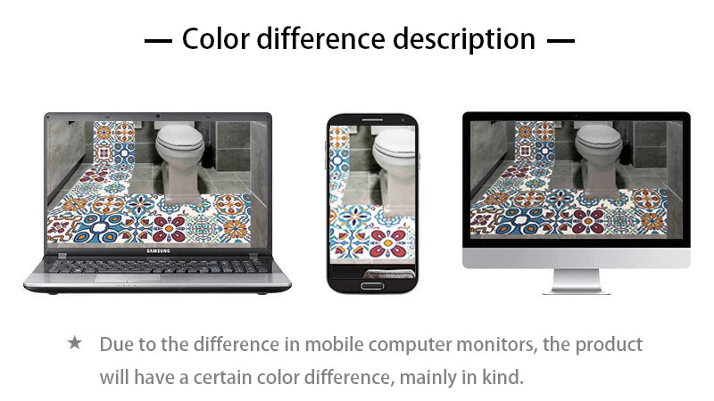 16pcs/set Black & White Tiles Sticker Kitchen Backsplash Wardrobe Bathroom Waterproof Peel & Stick Bright Film Art Wall Decals