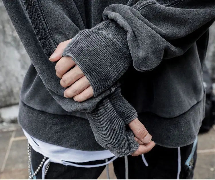 2021 Hoodies Sweatshirt WOMEN Black White Hip Hop Punk Pullover Streetwear Casual Fashion Clothes WOMEN Oversized Korean Harajuk