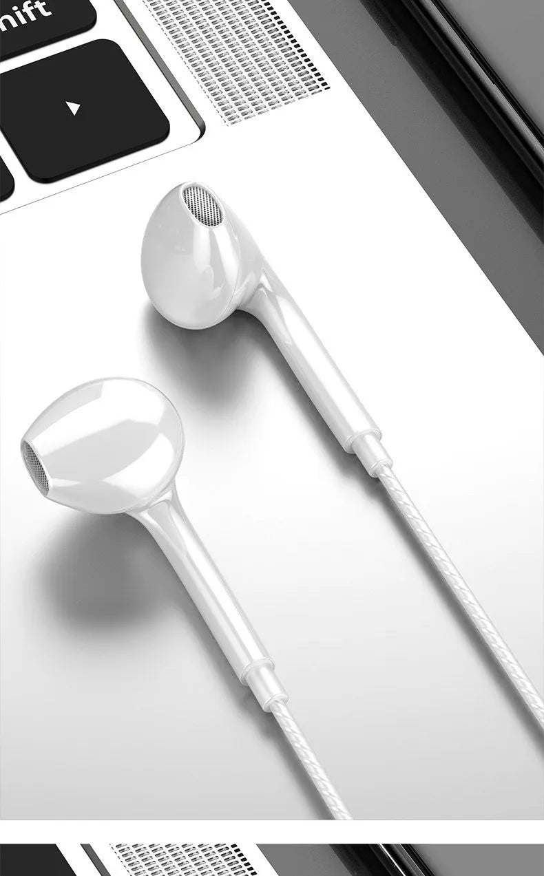 3.5mm Wired Headphones In Ear Headset Wired Earphones with Mic Bass Stereo Earbuds Sports In-line Control For Xiaomi Phones