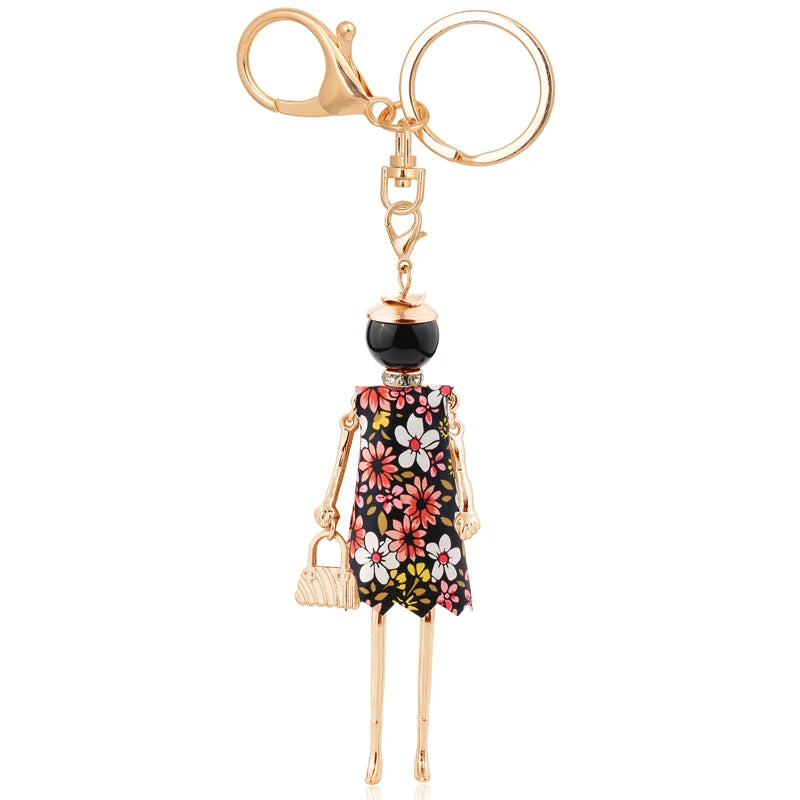 statement keychain charms lovely gifts key chain flower jewelry 2025 charms fashion women accessory