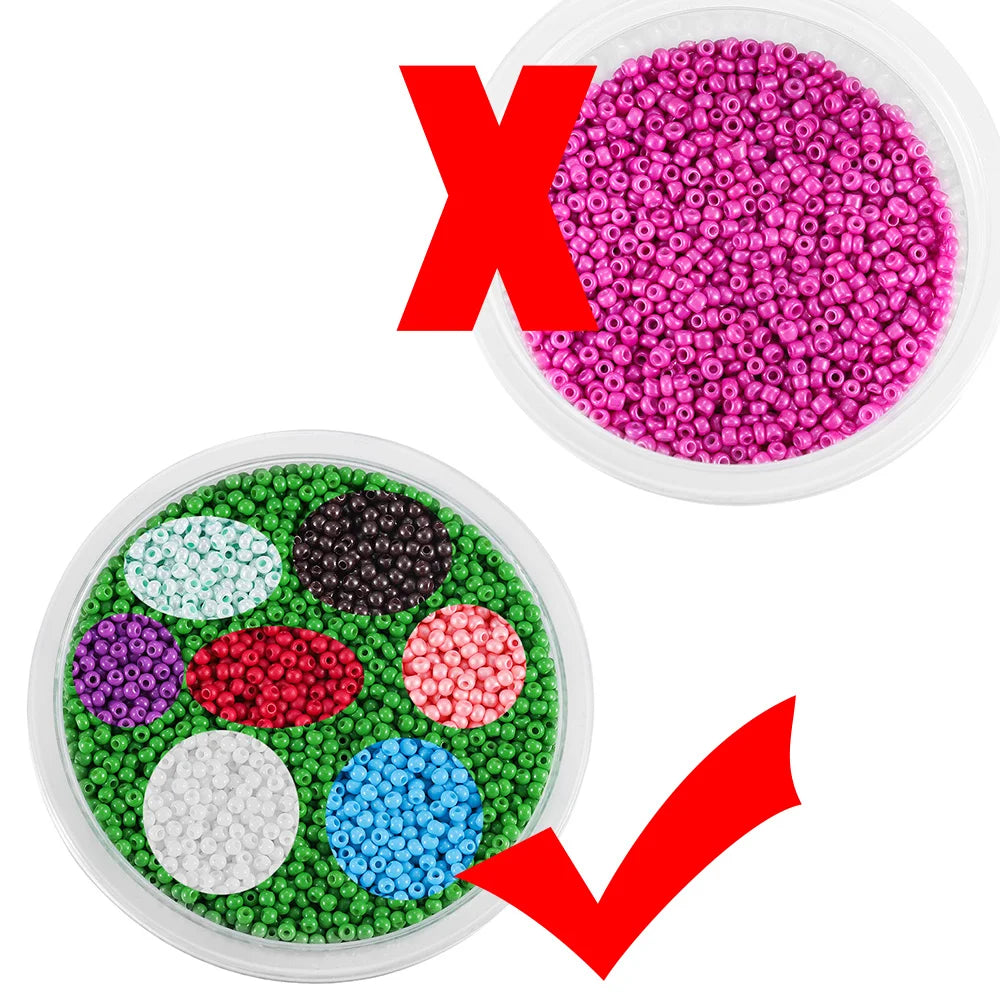 2mm Charm Glass beads Czech Glass Seed Beads Small Round Loose Bead For DIY Jewelry Making Earrings Bracelet