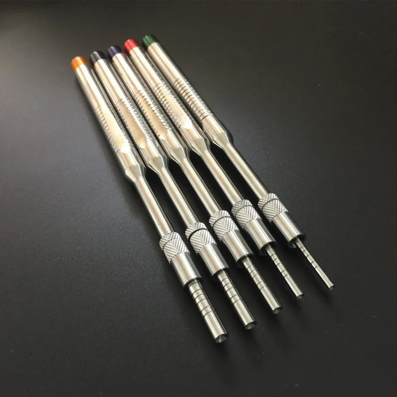 5 Piece Dental Implant Osteotome Instruments Dental tooth extraction tool maxillary Sinus Lift Bended straight ( Concave Tips) Viralgem Store