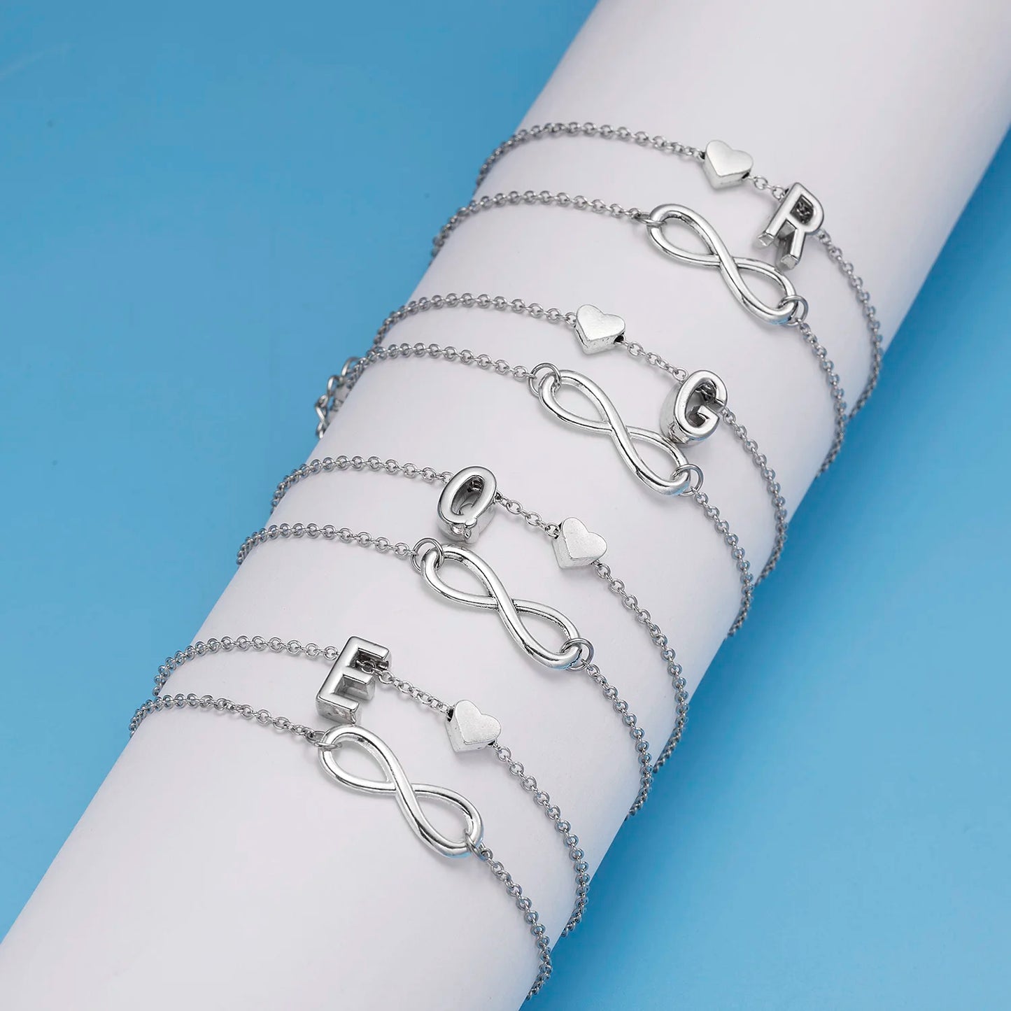 Women's Anklet Bohemian Layered 26 Letter Heart Anklet 2023 Summer Beach Anklets On Foot Ankle Bracelets Foot Leg Chain Jewelry