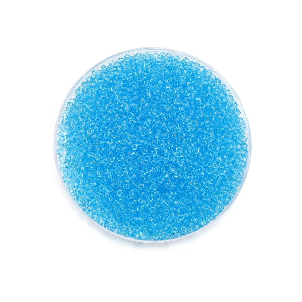 1000/1800Pcs 2mm Transparent Color Czech Glass Seed Beads Round Loose Beads for DIY Bracelet Earrings Jewelry Making Accessories