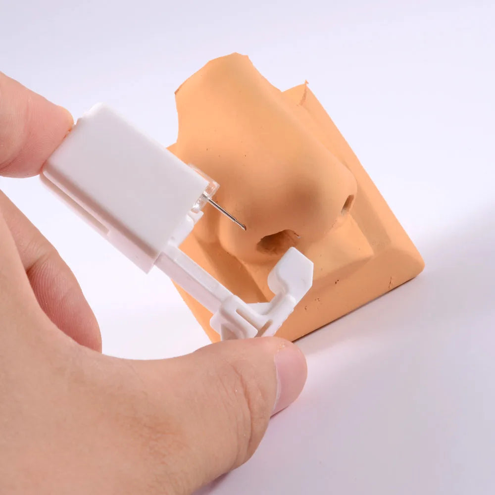 1 Unit Disposable Safe Sterile Piercing Unit For Gem Nose Studs New Generation More Safe Nose Piercing Gun Piercer Machine Kit